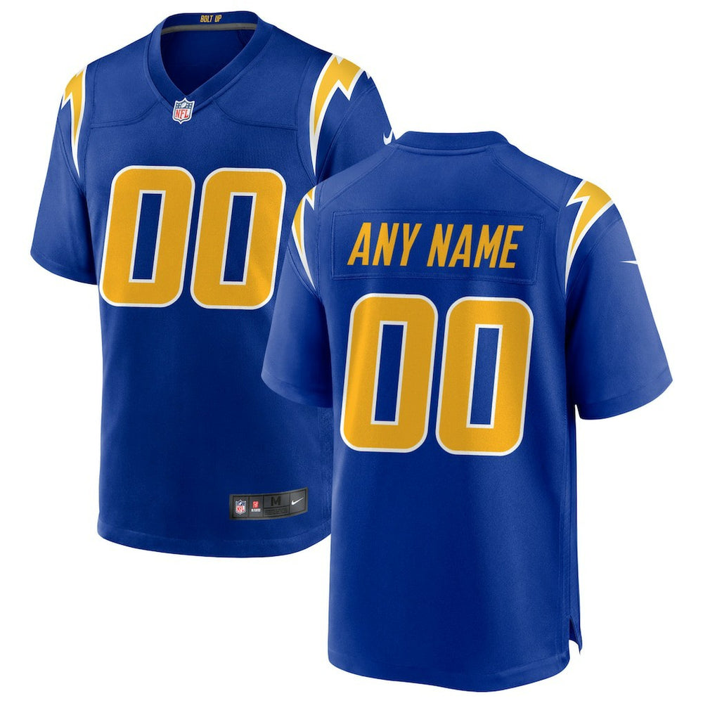 Los Angeles Chargers Alternate Custom Game Jersey Royal | Nike for Sale