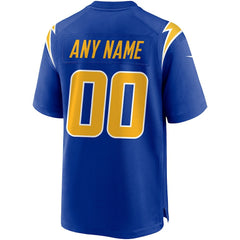 Los Angeles Chargers Alternate Custom Game Jersey Royal | Nike for Sale