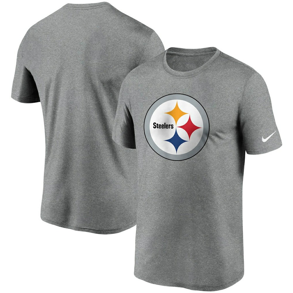 Pittsburgh Steelers Logo Essential Legend Performance T-Shirt Heathered Charcoal | Nike for Sale