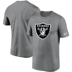 Las Vegas Raiders Logo Essential Legend Performance T-Shirt Heathered Charcoal | Nike for Sale