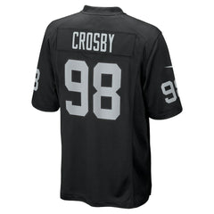 Maxx Crosby Las Vegas Raiders Game Jersey Black | Nike for Sale