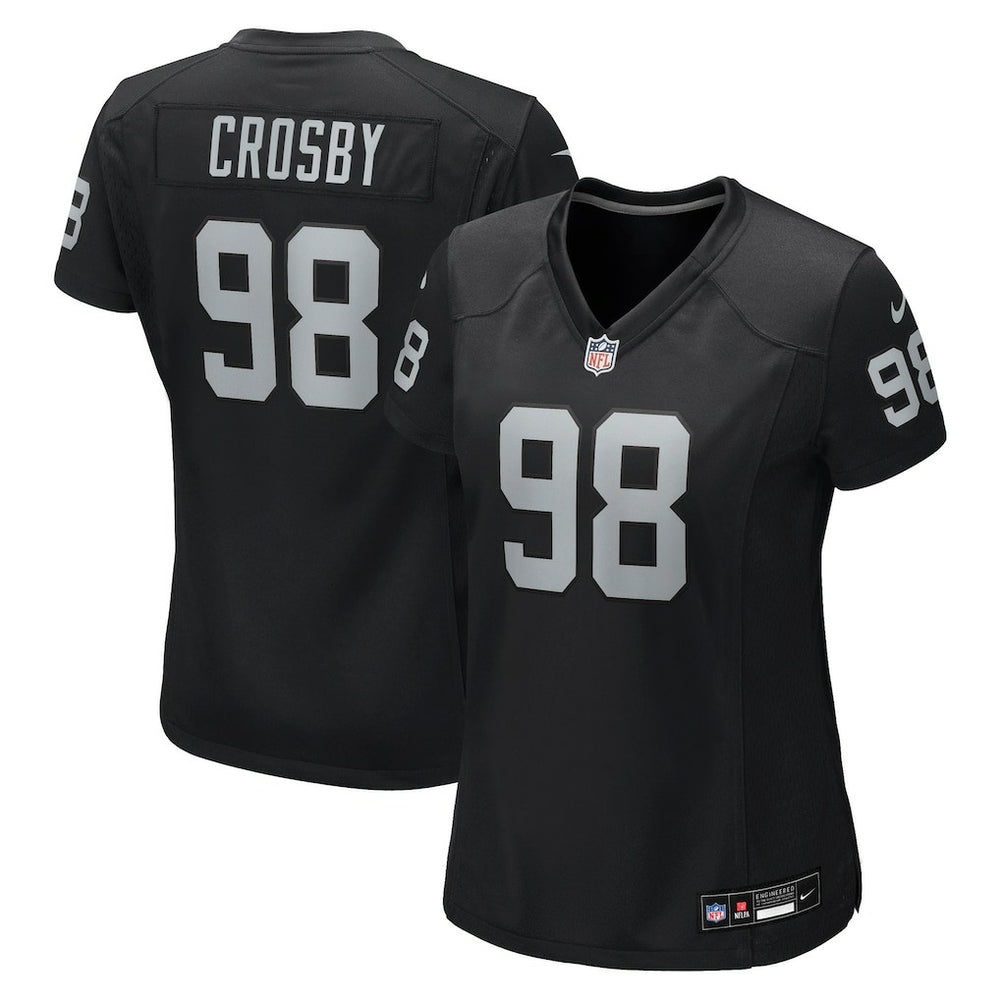 Maxx Crosby Las Vegas Raiders Women's Jersey Black | Nike for Sale