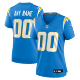 Los Angeles Chargers Women's Custom Game Jersey Powder Blue | Nike for Sale