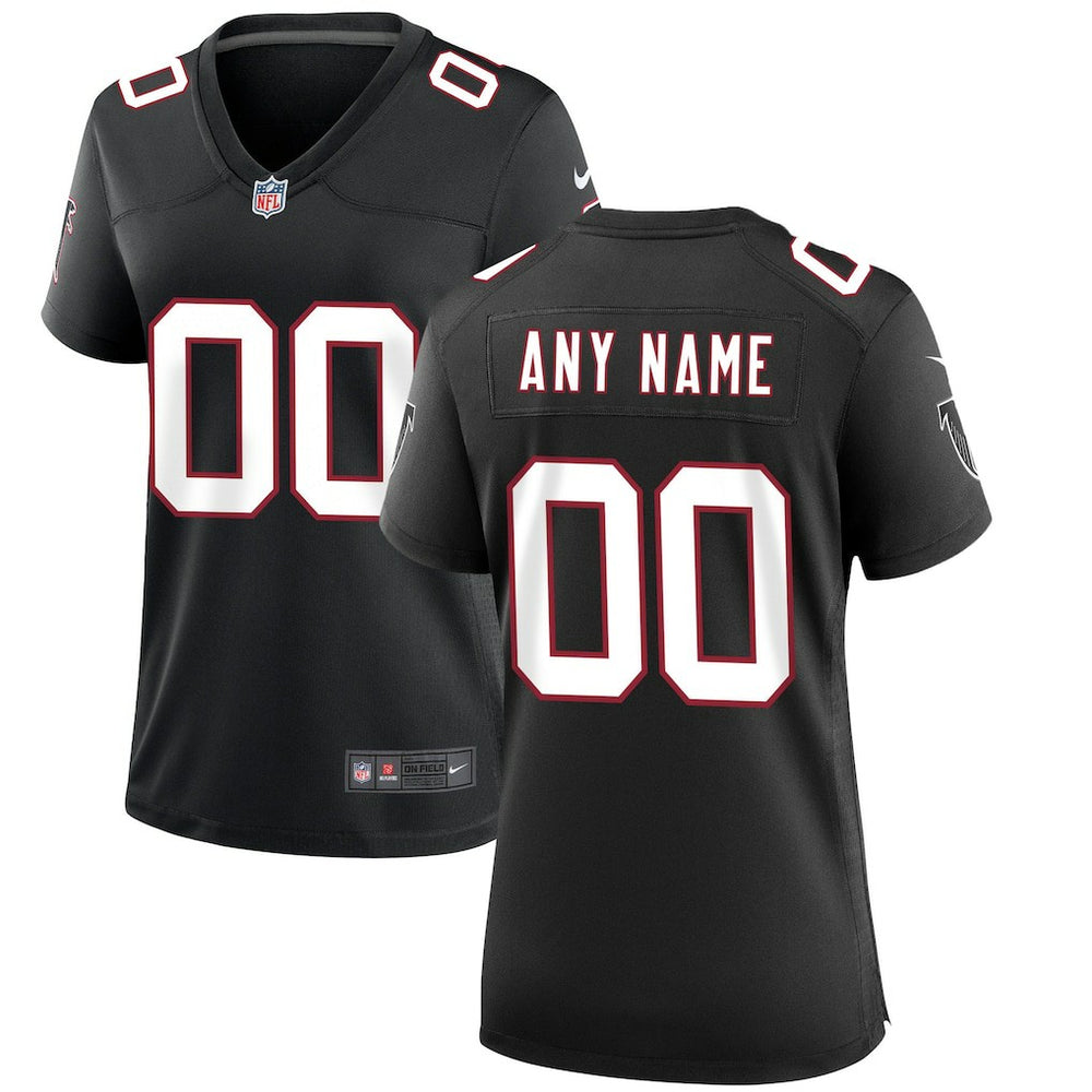 Atlanta Falcons Women's Throwback Custom Game Jersey Black | Nike for Sale