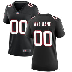 Atlanta Falcons Women's Throwback Custom Game Jersey Black | Nike for Sale