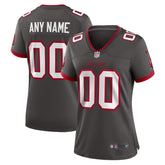 Tampa Bay Buccaneers Women's Alternate Custom Game Jersey Pewter | Nike for Sale