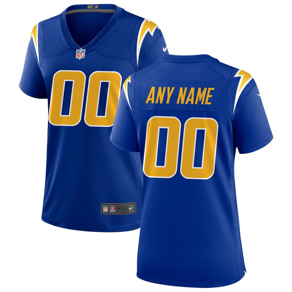 Los Angeles Chargers Women's Alternate Custom Game Jersey Royal | Nike for Sale