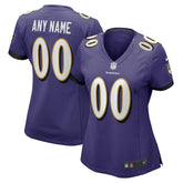 Baltimore Ravens Women's Custom Game Jersey Purple | Nike for Sale