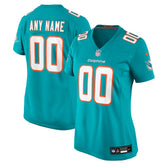 Miami Dolphins Women's Custom Game Jersey Aqua | Nike for Sale