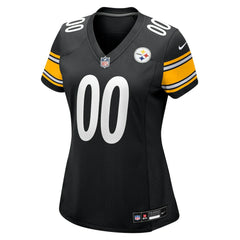 Pittsburgh Steelers Women's Custom Game Jersey Black | Nike for Sale