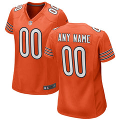 Chicago Bears Women's Alternate Custom Game Jersey Orange | Nike for Sale