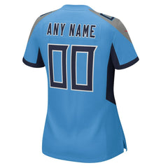 Tennessee Titans Women's Alternate Custom Game Jersey Light Blue | Nike for Sale