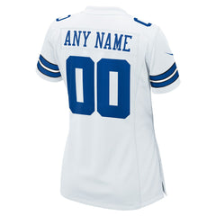 Dallas Cowboys Women's Custom Game Jersey White | Nike for Sale