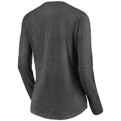 Tampa Bay Buccaneers Women's Victory Arch Long Sleeve V-Neck T-Shirt Heather Gray | NFL