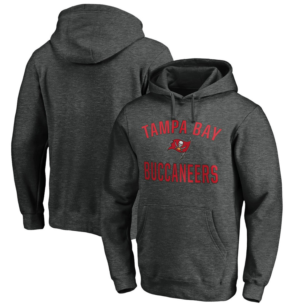 Tampa Bay Buccaneers Victory Arch Pullover Hoodie Heather Charcoal | NFL
