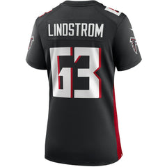 Chris Lindstrom Atlanta Falcons Women's Game Jersey Black | Nike for Sale