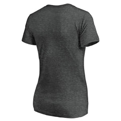 Atlanta Falcons Women's Primary Logo V-Neck T-Shirt Heather Gray | NFL