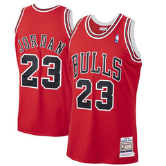 Michael Jordan Chicago Bulls 1997/98 Hardwood Classics Authentic Jersey Scarlet - NBA