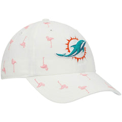 Miami Dolphins '47 Women's Confetti Clean Up Adjustable Hat White | 47 brand
