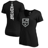 Anze Kopitar Los Angeles Kings Women's Playmaker V-Neck T-Shirt - Black - NHL