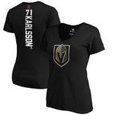 William Karlsson Vegas Golden Knights Women's Playmaker V-Neck T-Shirt - Black - NHL