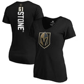 Mark Stone Vegas Golden Knights Women's Playmaker V-Neck T-Shirt - Black - NHL