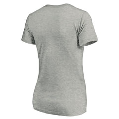 Los Angeles Chargers Women's Primary Logo V-Neck T-Shirt Heather Gray | NFL