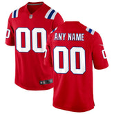 New England Patriots Alternate Custom Jersey Red | Nike for Sale