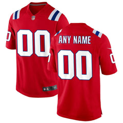 New England Patriots Alternate Custom Jersey Red | Nike for Sale