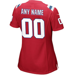 New England Patriots Women's Alternate Custom Jersey Red | Nike for Sale
