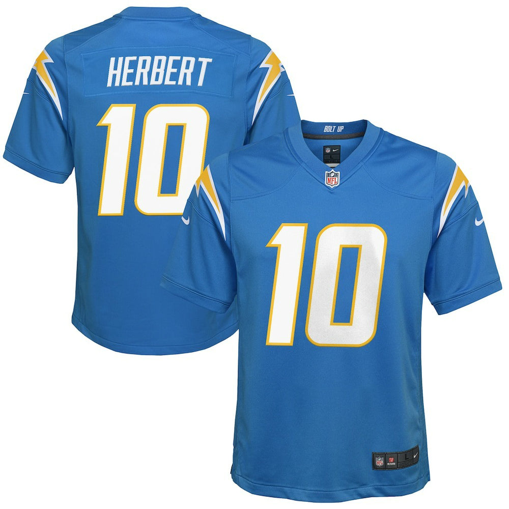 Justin Herbert Los Angeles Chargers Youth Game Jersey Powder Blue | Nike for Sale