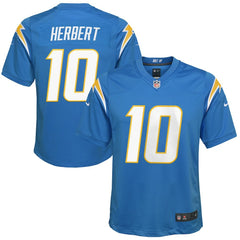 Justin Herbert Los Angeles Chargers Youth Game Jersey Powder Blue | Nike for Sale