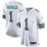 Tua Tagovailoa Miami Dolphins 2nd Alternate Game Jersey White | Nike for Sale
