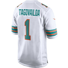 Tua Tagovailoa Miami Dolphins 2nd Alternate Game Jersey White | Nike for Sale