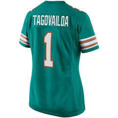 Tua Tagovailoa Miami Dolphins Women's Alternate Game Jersey Aqua | Nike for Sale