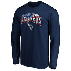 Charlotte Hornets Banner Wave Long Sleeve T-Shirt Navy - NBA