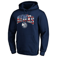 Atlanta Hawks Banner Wave Pullover Hoodie Navy - NBA