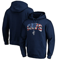 Cleveland Cavaliers Banner Wave Pullover Hoodie Navy - NBA