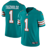 Tua Tagovailoa Miami Dolphins Alternate Vapor Limited Jersey Aqua | Nike for Sale