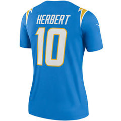 Justin Herbert Los Angeles Chargers Women's Legend Player Performance Top Powder Blue | Nike for Sale