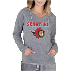 Ottawa Senators Concepts Sport Women's Mainstream Terry Long Sleeve Hooded Top - Gray - NHL