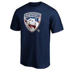Florida Panthers Banner Wave Logo T-Shirt - Navy - NHL
