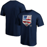 Los Angeles Kings Banner Wave Logo T-Shirt - Navy - NHL