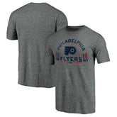 Philadelphia Flyers Team Freedom Tri-Blend T-Shirt - Heathered Gray - NHL