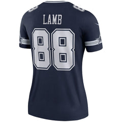 CeeDee Lamb Dallas Cowboys Women's Legend Player Performance Top Navy | Nike for Sale