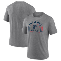 Miami Heat Team Freedom Tri-Blend T-Shirt Gray - NBA