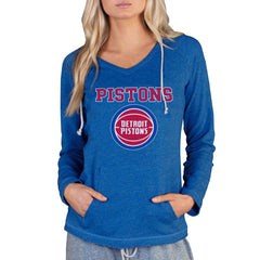 Detroit Pistons Concepts Sport Women's Mainstream Terry Hooded Top Royal - NBA