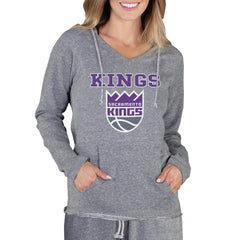 Sacramento Kings Concepts Sport Women's Mainstream Terry Hooded Top Gray - NBA