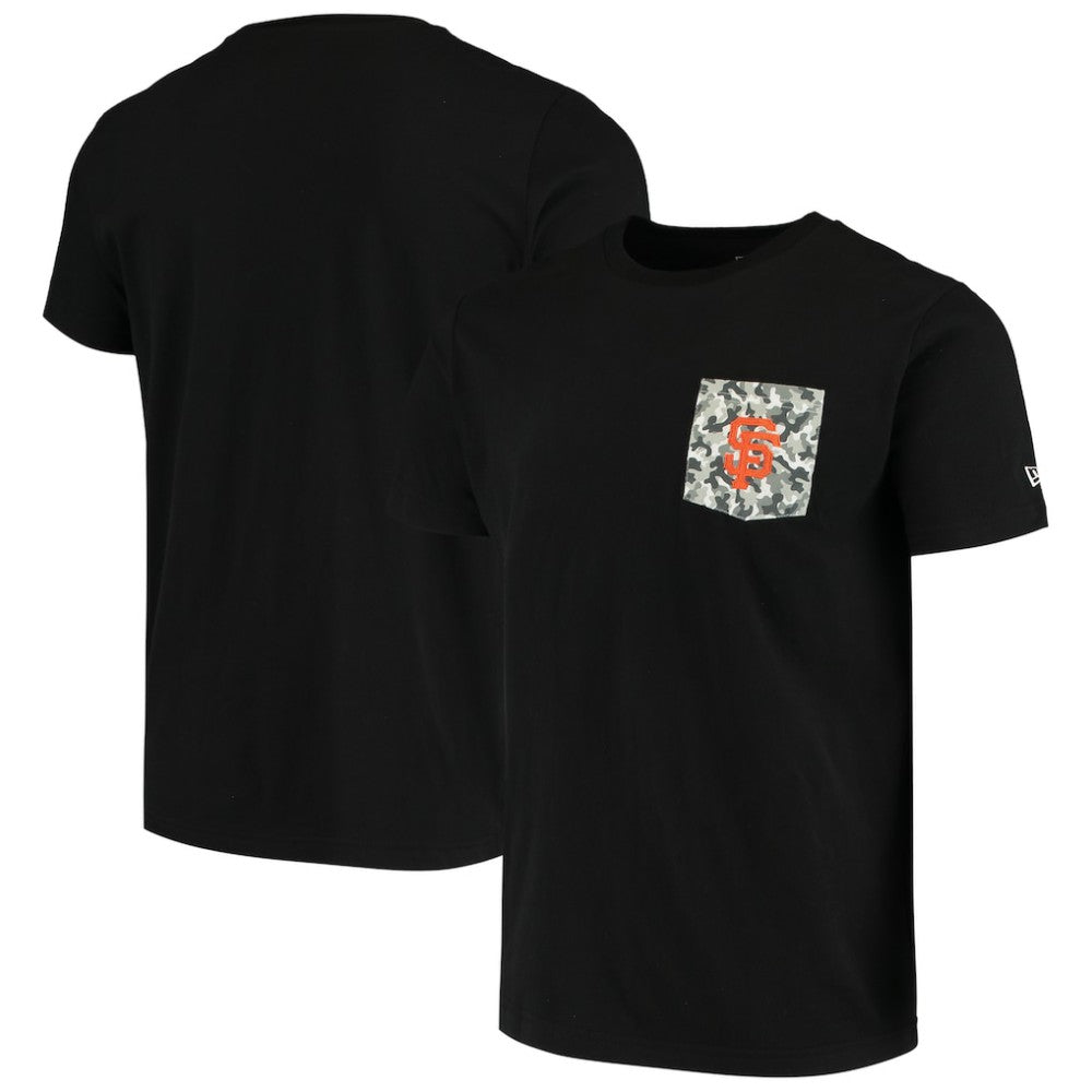 San Francisco Giants 5th & Ocean by New Era Brushed Camo Pocket T-Shirt - MLB