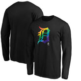 Detroit Tigers Team Pride Logo Long Sleeve T-Shirt - MLB